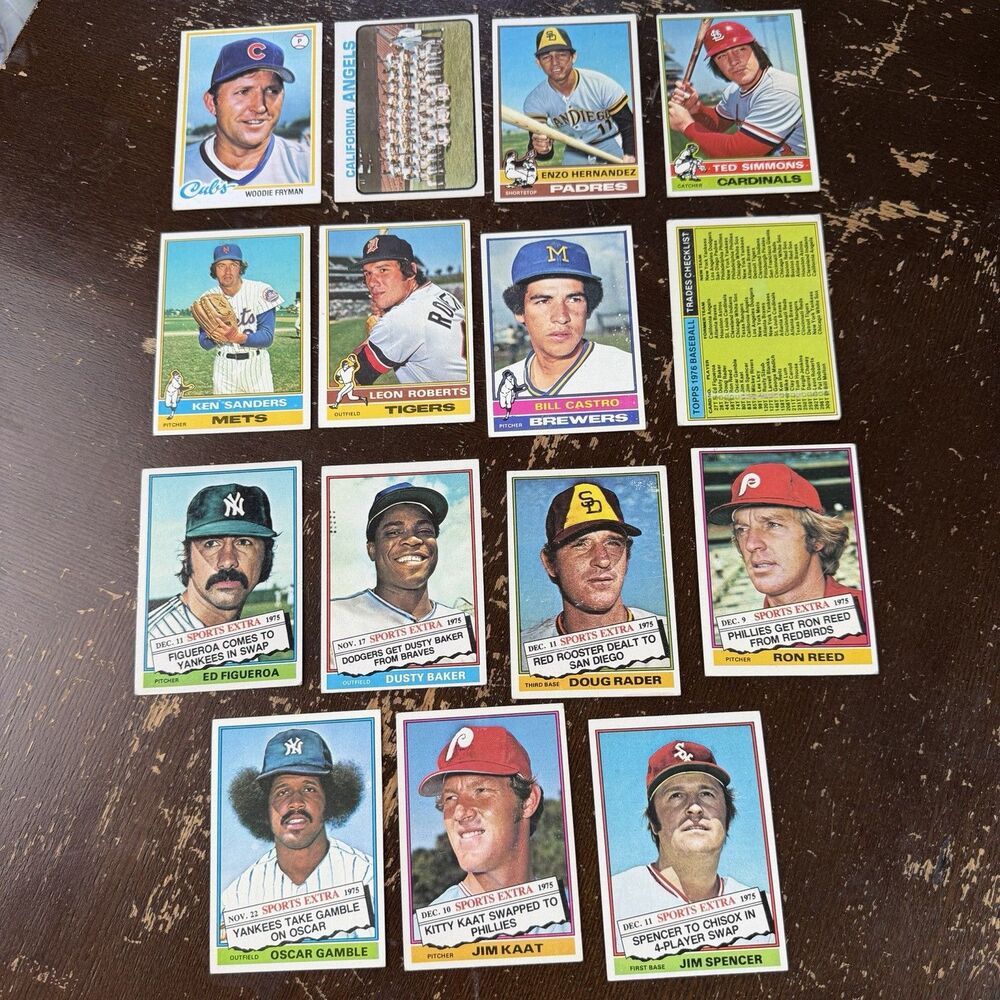 1970s Topps Baseball 100 + Card Lot w Sporting News All Time All Stars Gehrig - Picture 7 of 7